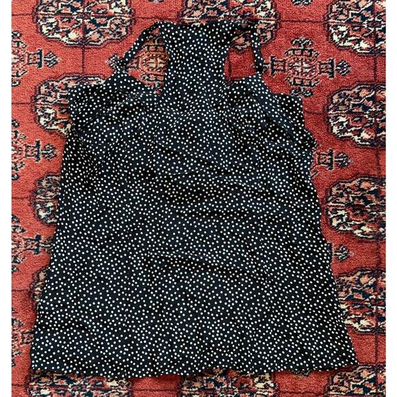 Nanette Lepore 10 White Polka Dot on Black 100% Silk Cami Top - Picture 3 of 5